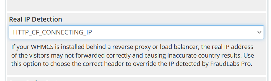 Setting to use the real IP of a customer in WHMCS